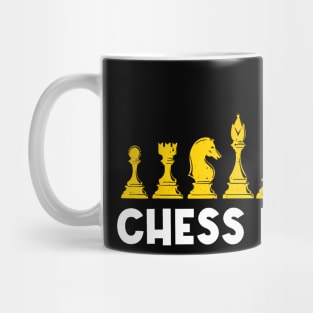 Cool Chess Art For Dad Father Chess Club Lovers Players Pawn Mug